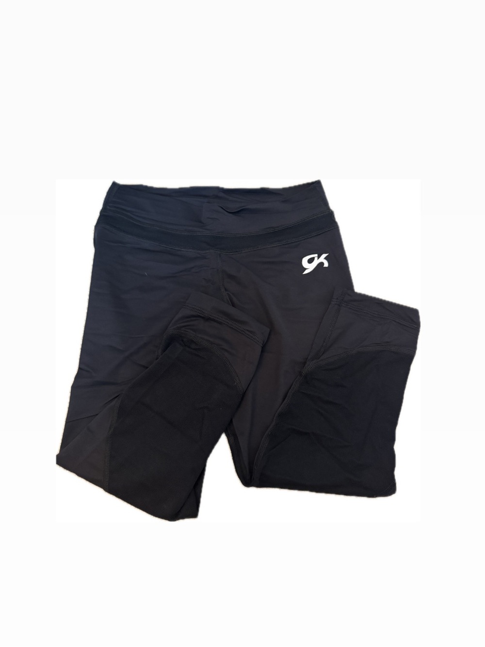 GK Black Performance Leggings with White Logo
